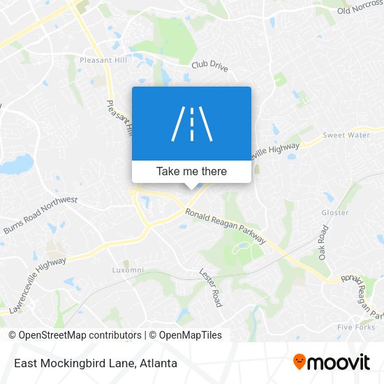 East Mockingbird Lane map
