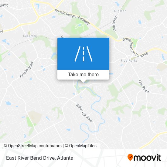 East River Bend Drive map