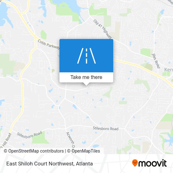 Mapa de East Shiloh Court Northwest
