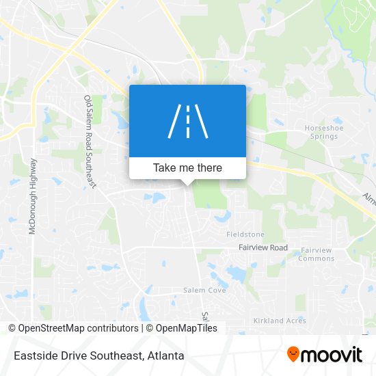 Eastside Drive Southeast map