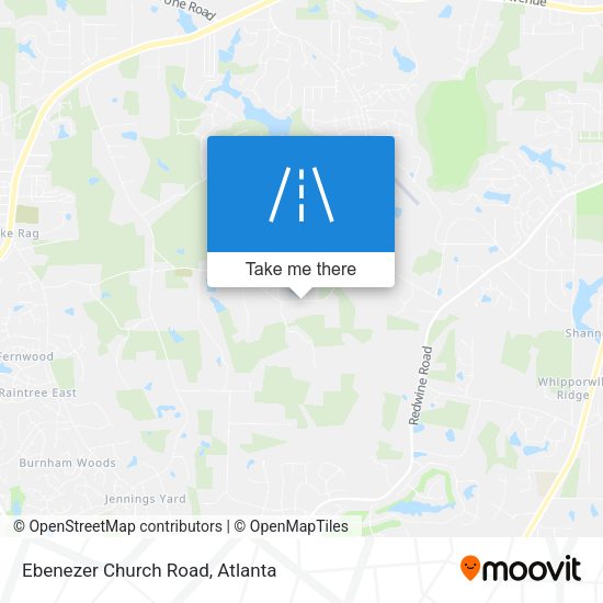 Ebenezer Church Road map