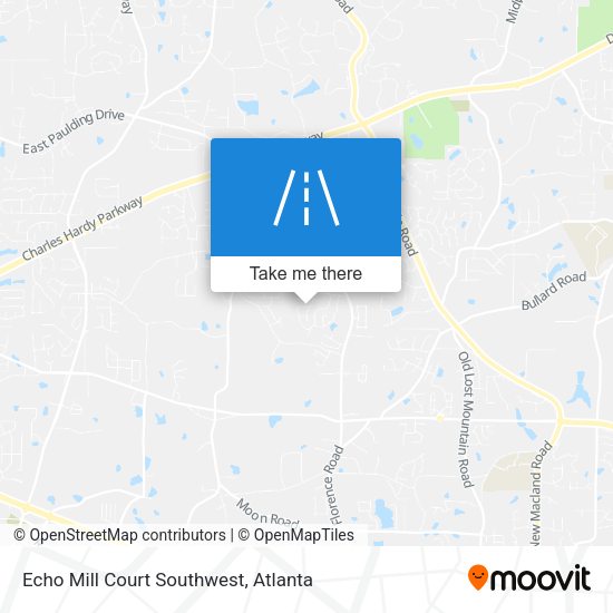Mapa de Echo Mill Court Southwest