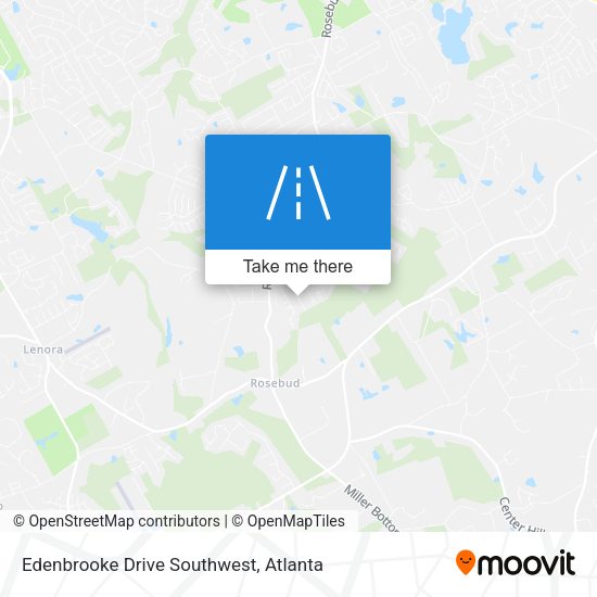 Edenbrooke Drive Southwest map