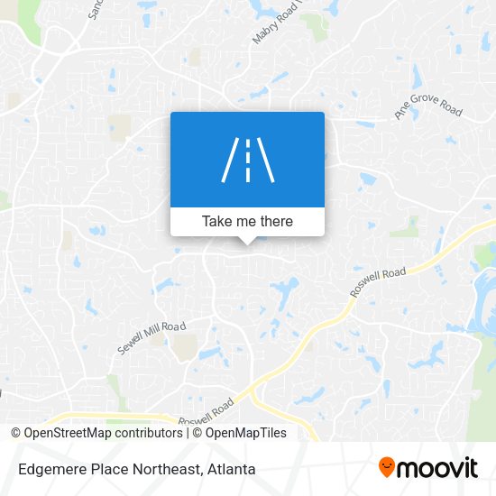 Mapa de Edgemere Place Northeast
