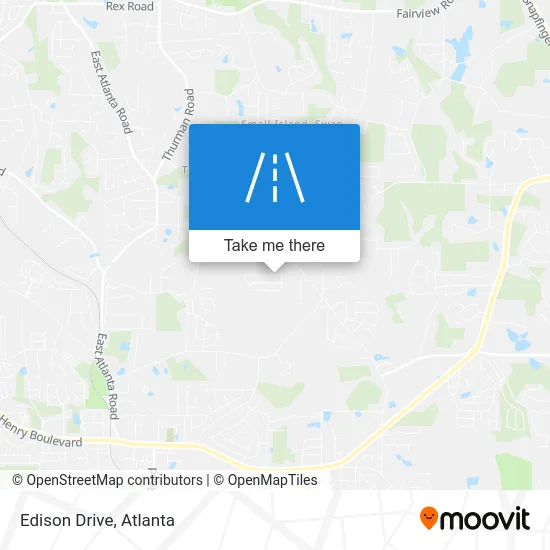 Edison Drive map