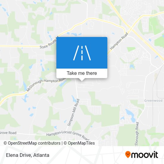 Mapa de Elena Drive