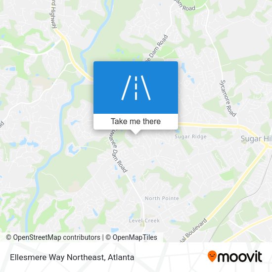 Mapa de Ellesmere Way Northeast