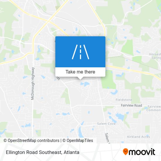 Ellington Road Southeast map