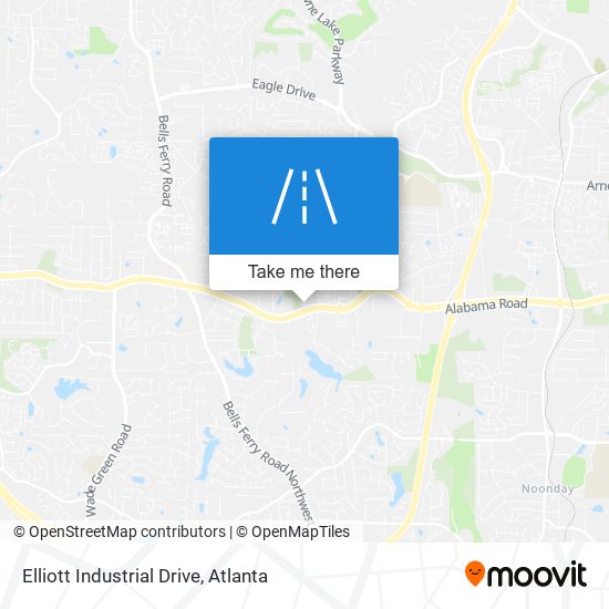 Elliott Industrial Drive map