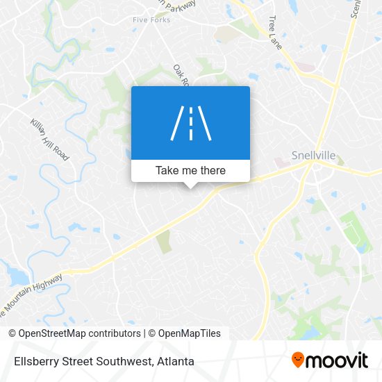 Ellsberry Street Southwest map