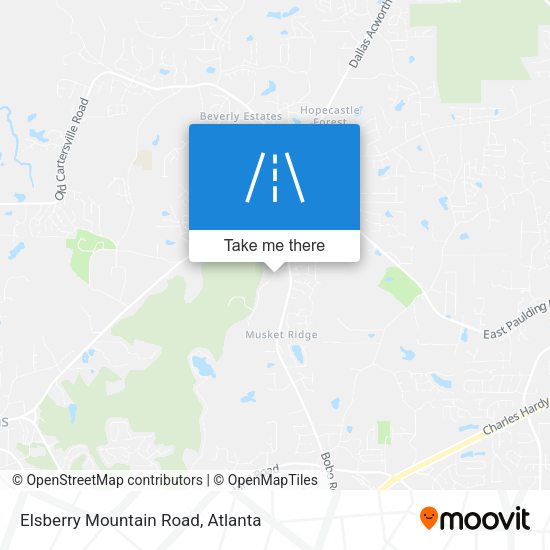 Mapa de Elsberry Mountain Road