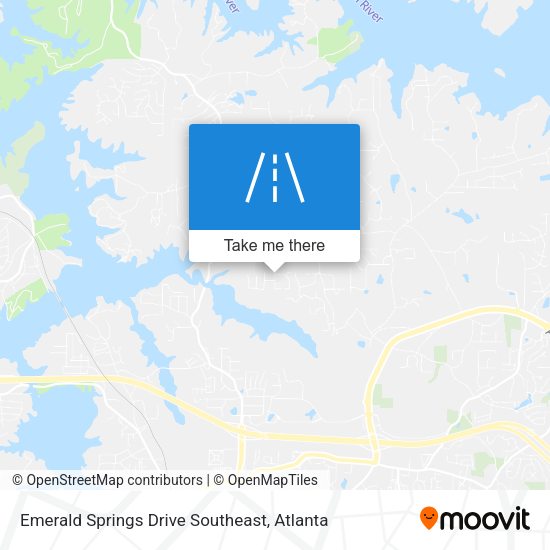 Mapa de Emerald Springs Drive Southeast