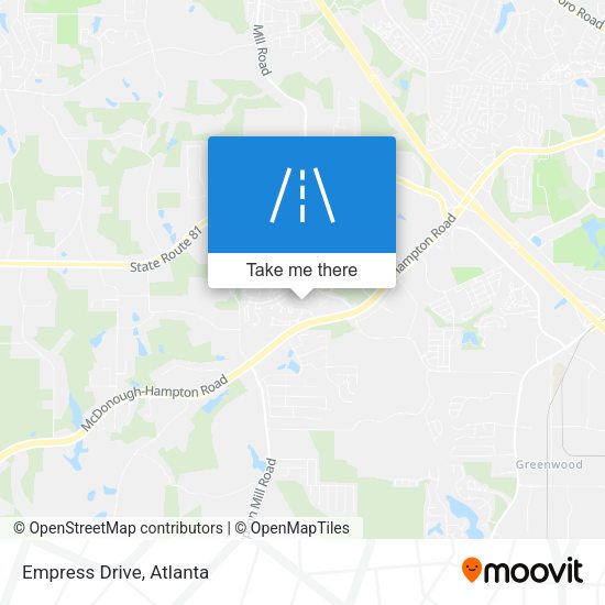 Mapa de Empress Drive