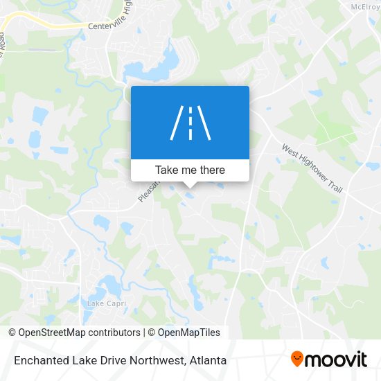 Enchanted Lake Drive Northwest map