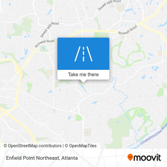 Mapa de Enfield Point Northeast