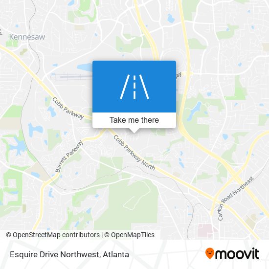 Esquire Drive Northwest map