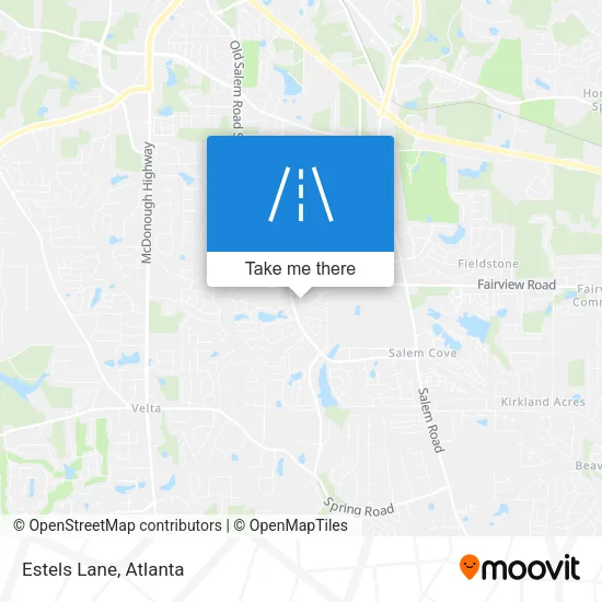 Estels Lane map