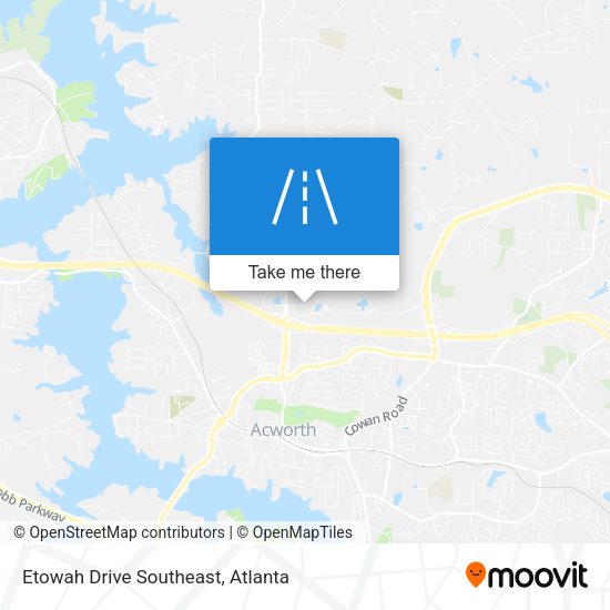 Etowah Drive Southeast map
