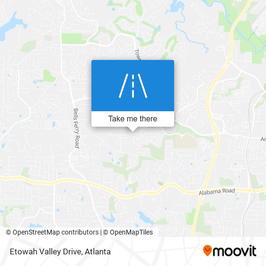 Etowah Valley Drive map