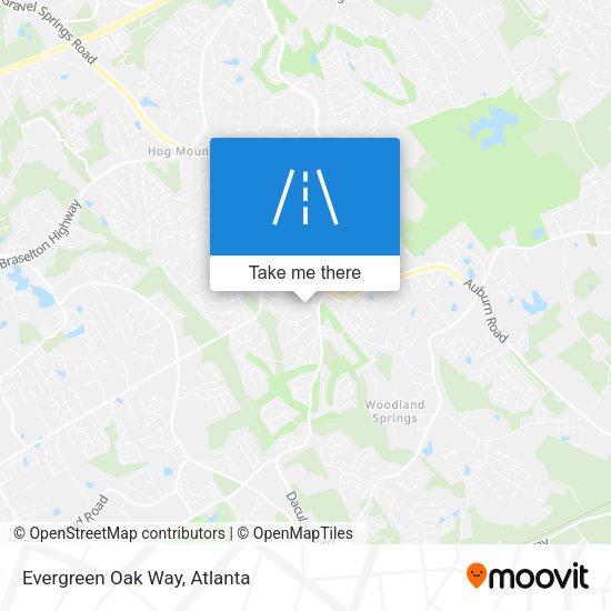 Mapa de Evergreen Oak Way