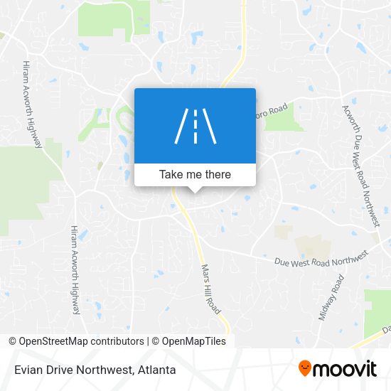 Mapa de Evian Drive Northwest
