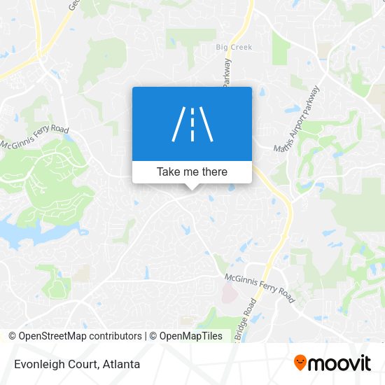 Mapa de Evonleigh Court
