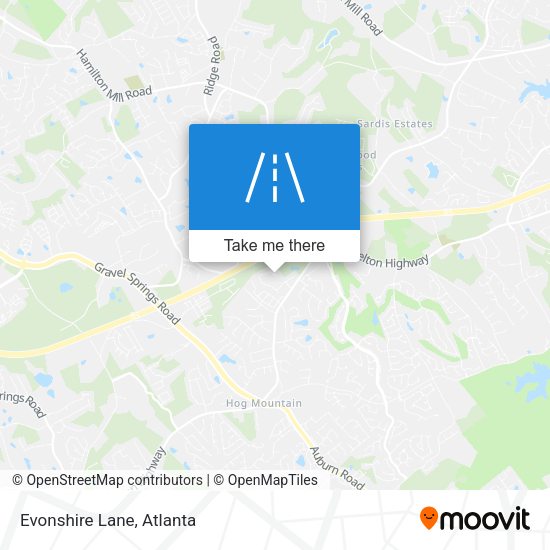 Mapa de Evonshire Lane