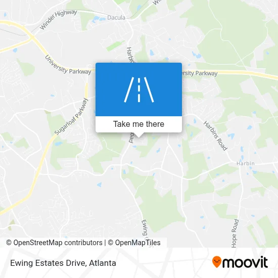 Ewing Estates Drive map