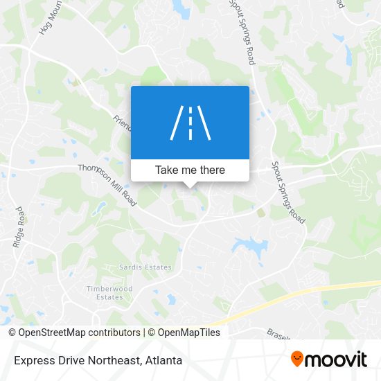 Express Drive Northeast map