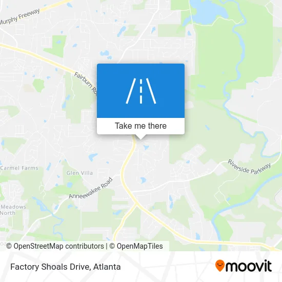 Factory Shoals Drive map