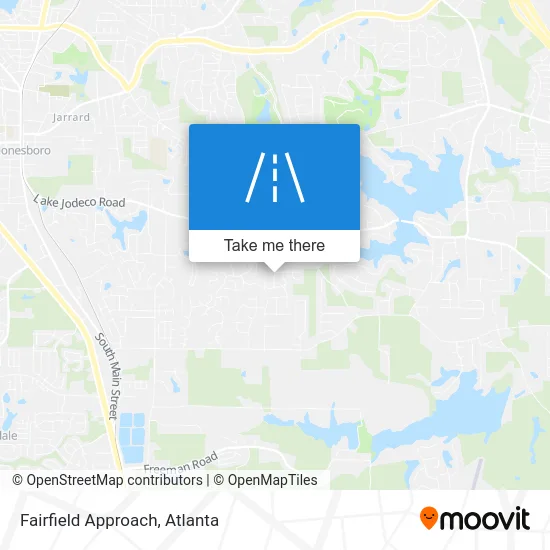 Fairfield Approach map