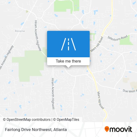 Fairlong Drive Northwest map