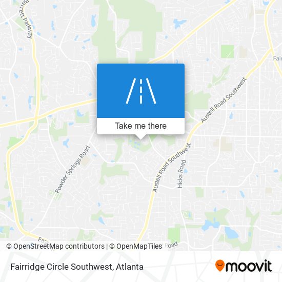 Mapa de Fairridge Circle Southwest
