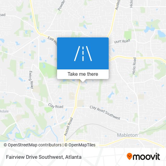 Mapa de Fairview Drive Southwest