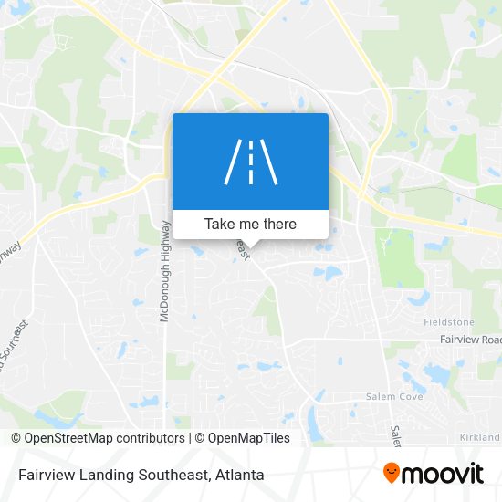 Fairview Landing Southeast map