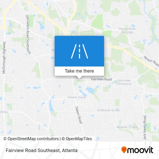 Fairview Road Southeast map