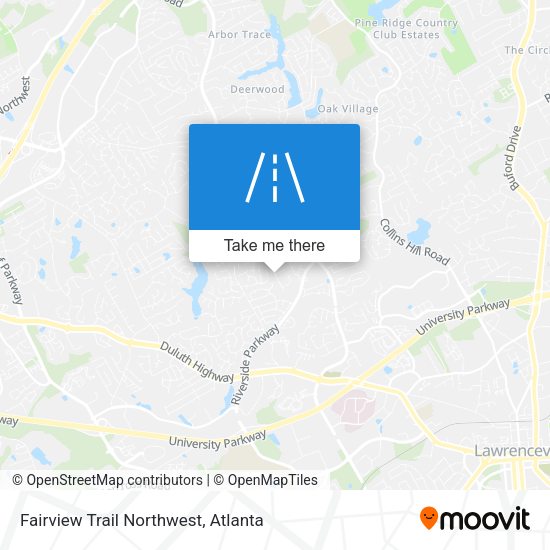 Mapa de Fairview Trail Northwest