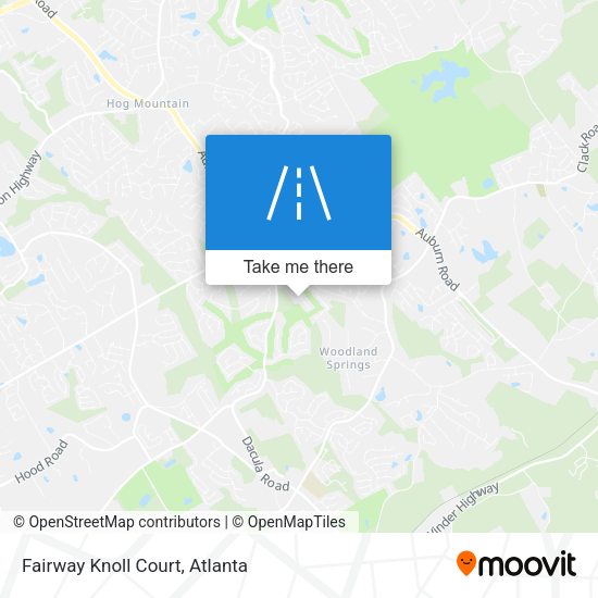 Mapa de Fairway Knoll Court