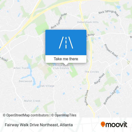 Fairway Walk Drive Northeast map