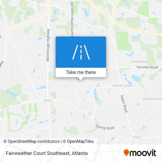 Fairweather Court Southeast map