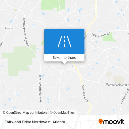 Fairwood Drive Northwest map