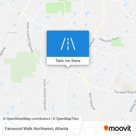 Fairwood Walk Northwest map