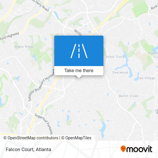 Mapa de Falcon Court
