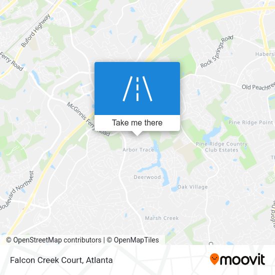Falcon Creek Court map