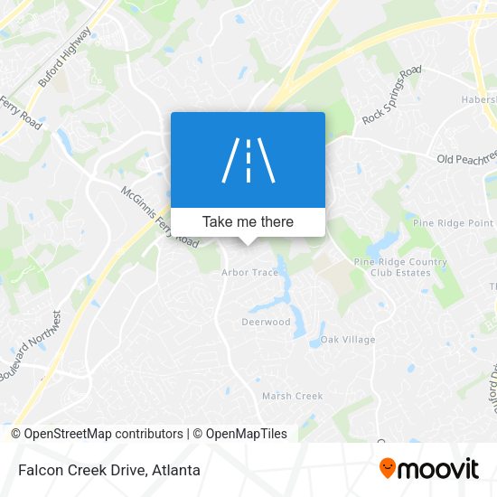 Mapa de Falcon Creek Drive
