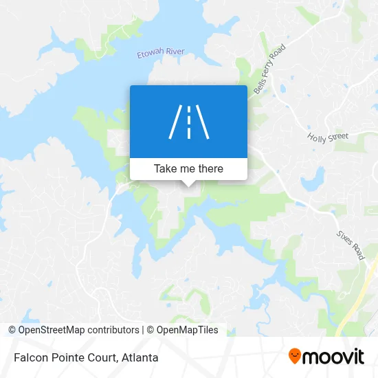 Falcon Pointe Court map