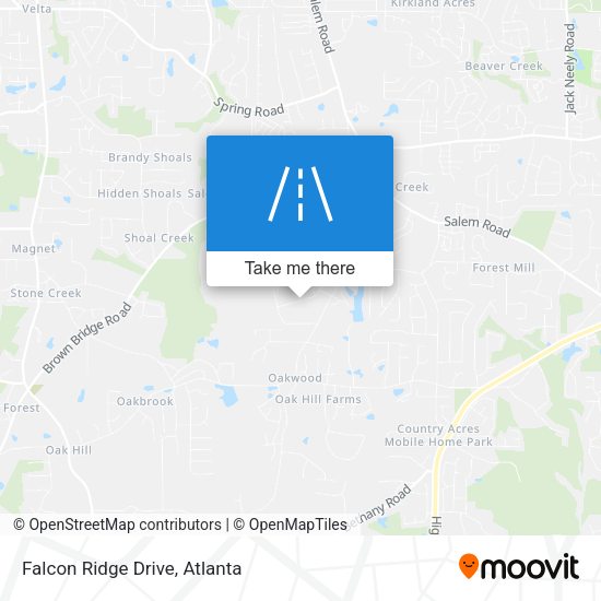 Mapa de Falcon Ridge Drive