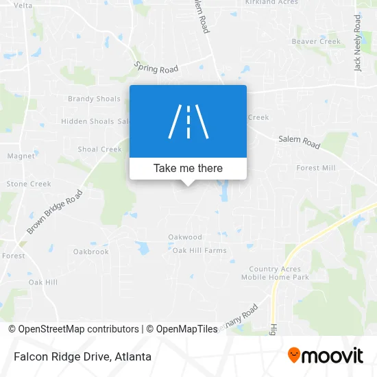 Falcon Ridge Drive map