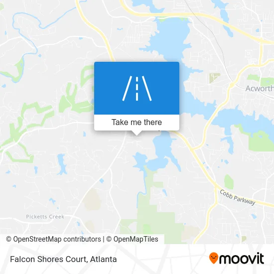 Falcon Shores Court map