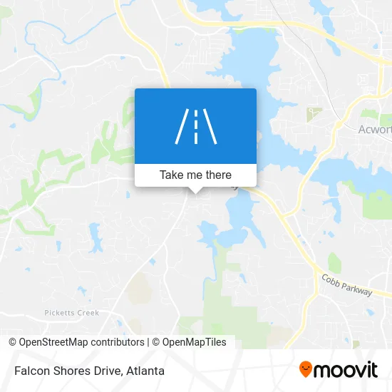 Falcon Shores Drive map